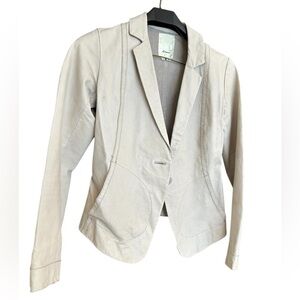 Elevenses (Anthropologie) XS leather blazer in good used condition